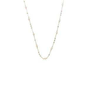 Dotty Necklace Pearl + Gold