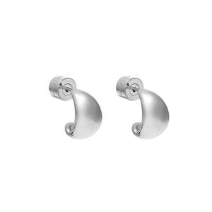 Spring Edit: Dynamic Small Hoop Earrings Silver