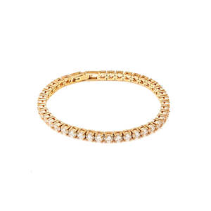 Tennis Bracelet CZ + Gold