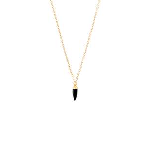Gifts Under 100: Black Spinel Necklace Gold