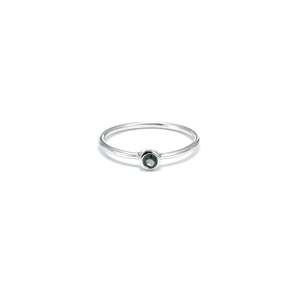 Gifts Under 100: Pistil Ring Silver + Dark Green Tourmaline