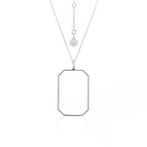 Frame Necklace Silver