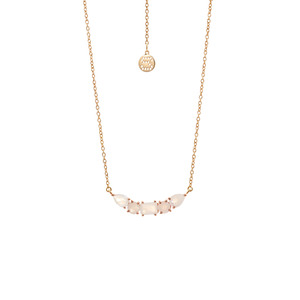 Amore Necklace Moonstone + Gold