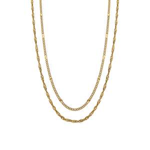Duo Necklace Gold