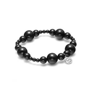 Gifts Under 200: Ombre Bracelet Black Onyx + Silver