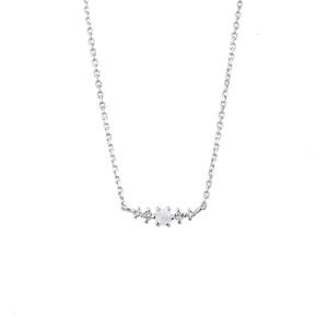 Gifts Under 200: June Birthstone Necklace Moonstone + Silver