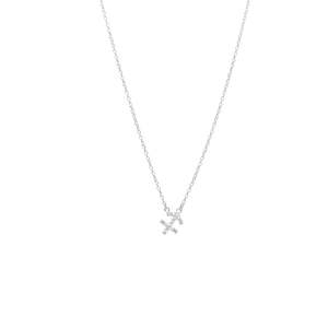 Sagittarius Necklace CZ + Silver