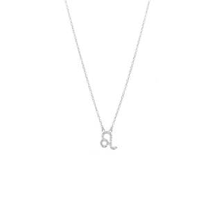 Leo Necklace CZ + Silver