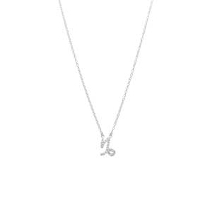 Capricorn Necklace CZ + Silver