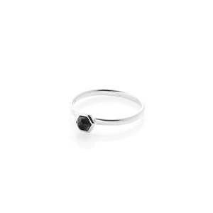 Gifts Under 200: Mini Harmony Ring Black Spinel + Silver