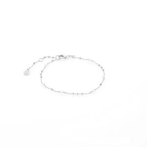 Dotty Bracelet Crystal Quartz + Silver