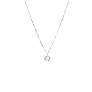Mini Harmony Necklace Crystal Quartz + Silver
