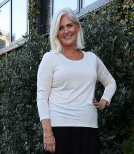 Silkspun 3/4 Sleeve Scoop