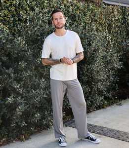 Mens Silk Clothing: Men's Silkspun Lounge Pants - Clearance; Perfect Grey