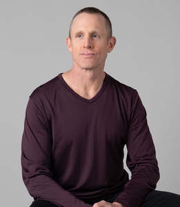 Mens Silk Clothing: Men's Silkspun Long Sleeve V Neck