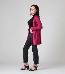 Womens Cardigans Jackets: Silkspun Longline Cardigan