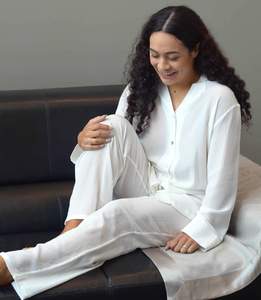 Pure Silk Crepe-de-Chine Pyjama Pant