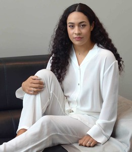 Pure Silk Crepe-de-Chine Pyjama Top