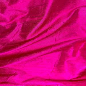 All Silks: HOT PINK DUPION SILK REMNANT