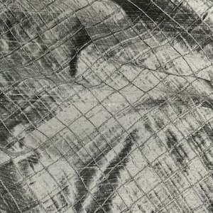 PINTUCK PEWTER DUPION SILK