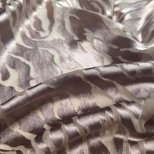 Other Silks: PATTERNED OMBRÉ BURNOUT ORGANZA REMNANT
