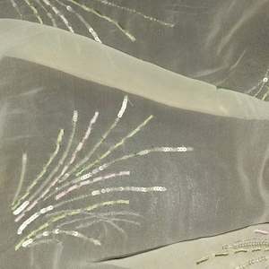 EMBROIDERED SILK GEORGETTE