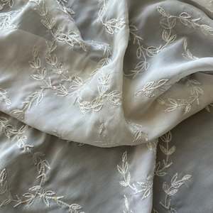 Other Silks: BEADED CREPE IN IVORY
