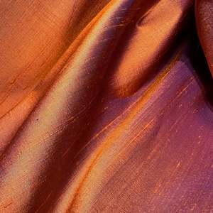 Handloom Silks: SUNSET DUPION SILK