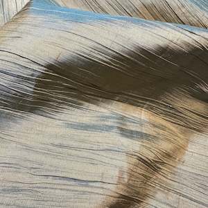 VERDIGRIS PLEATED SILK REMNANT