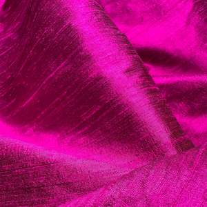 Cerise Dupion Silk