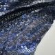 Navy Patterned Sequinned Net