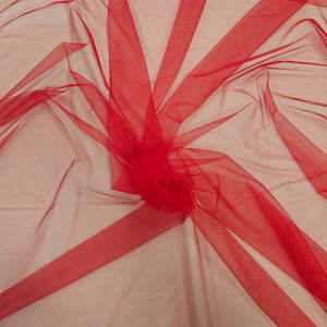 Other Fabrics: DEEP RED 1D TULLE
