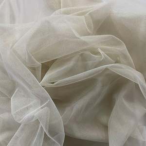 Crafters Bags: IVORY GOLD LUREX TULLE