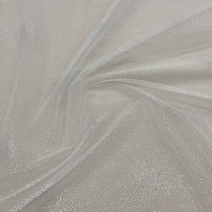 Crafters Bags: IVORY SILVER SPARKLE TULLE