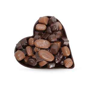 Foiled Chocolate Half Heart 750g