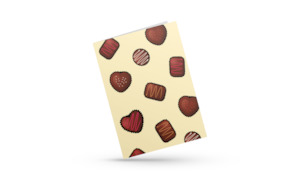 Chocolates (Yellow) – Greeting Card