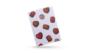 Chocolates (Purple) – Greeting Card