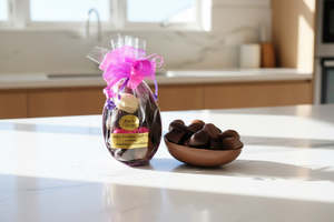 All: Large 1/2 Foiled Egg and Assorted Chocolates 275g