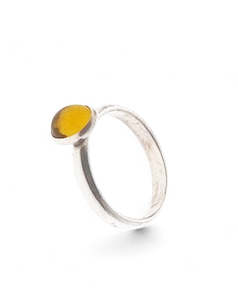 Rings: Oval Citrine and Sterling Silver Ring