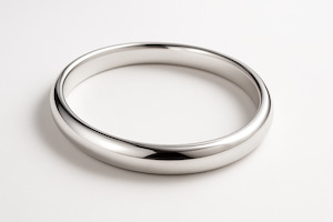 Sterling Silver Bangle 7cm Diameter - Plain Round