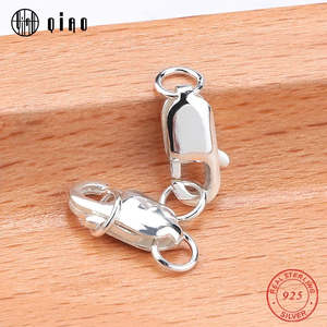 925 Sterling Silver Lobster Clasps - 8mm & 10mm with Jump Rings (2pcs)