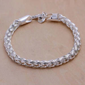 925 Sterling Silver Chain Bracelet 4mm - 20cm Premium Quality