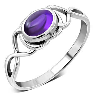 Amethyst Sterling Silver Ring