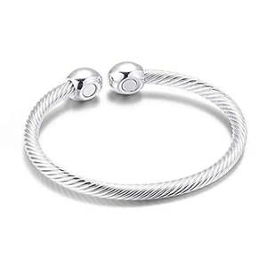 Total Stock Over 0 Items: Magnetic Stainless Steel Cuff Bracelet - Arthritis Pain Relief Bangle