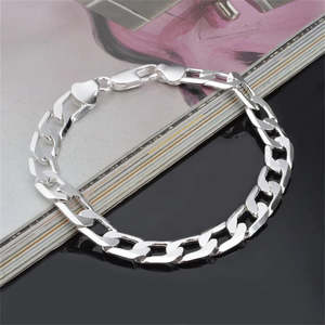 925 Sterling Silver 8MM Chain Bracelet | BPA001