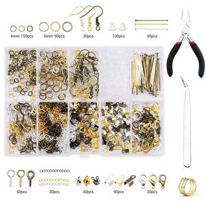 Total Stock Over 0 Items: Premium Jewelry Findings Set - Copper Wire, Jump Rings & Earring Hooks Kit