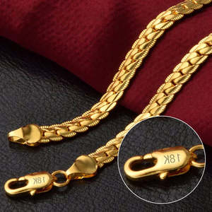 Total Stock Over 0 Items: 18K Gold & Silver Sideways Bracelet – 5mm Wide, 200mm