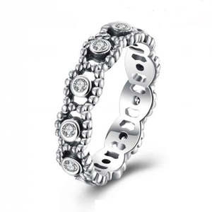 Cubic Zirconia Sterling Silver Band