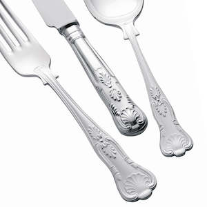 Silver Plated Cutlery Set - 7 Piece - Kings Design