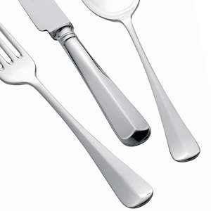 Silver Plated Cutlery Set - 124 Piece - Rattail Design